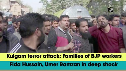 Kulgam terror attack: Families of BJP workers Fida Hussain, Umer Ramzan in deep shock