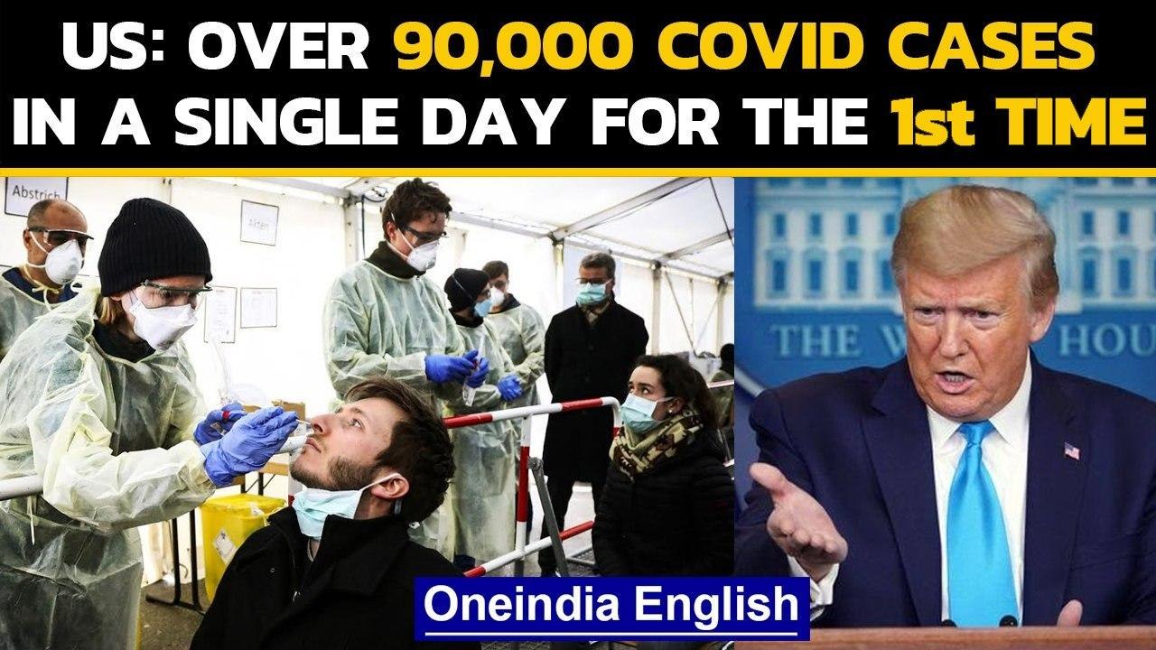 United States reports biggest single-day jump of 91,295 cases for the first time | Oneindia News