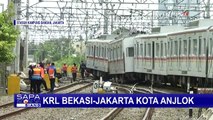 KRL Bekasi-Jakarta Kota Anjlok, Penumpang Dievakuasi
