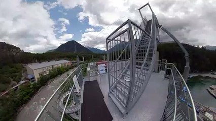 Area 47 Free Fall (Waterslide) POV Onride