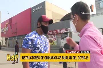 El Agustino: instructores de gimnasios desafían normas contra COVID-19