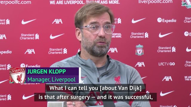 Klopp 'counting backwards' after successful Van Dijk surgery
