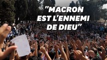 À Jérusalem, des centaines de Palestiniens manifestent contre les caricatures et Macron