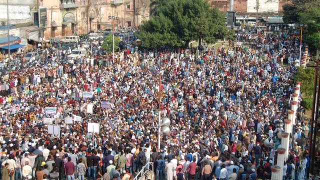 Shatak: Anti-Macron protest in Bhopal, Congress MLA booked