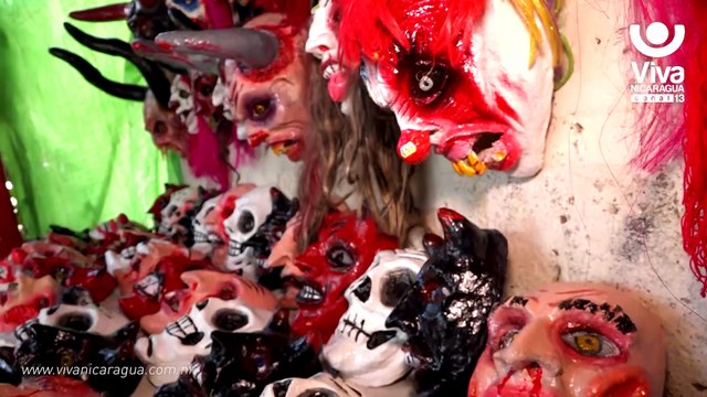 En Masaya hacen las terroríficas máscaras de los Agüizotes