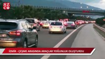 İzmir - Çeşme Otoyolu'nda 'deprem' yoğunluğu