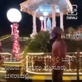 Actor Sathish Ninasam Enjoying Dasara Festival In Mysore