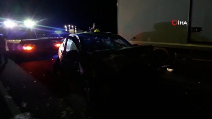 Keşan’da zincirleme kazada 5 araç birbirine girdi