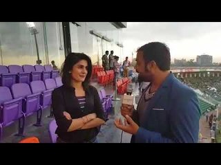 Meet Beautiful Actress Kubra Khan, Brand Ambassador of Karachi Kings at PSL3 in Lahore Stadium