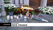 ویدئو؛ ادای احترام به قربانیان حمله شهر «نیس» فرانسه