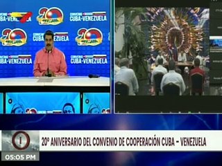 Venezuela y Cuba celebran  20 años de cooperación y Hermandad