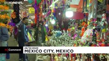برگزاری جشن‌های «روز مردگان» در مکزیک در اوج شیوع ویروس کرونا