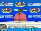 Mandatario Nacional agradece a la hermana Cuba su apoyo a Venezuela en diversas áreas