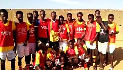 LES REMERCIEMENTS EQUIPE FOOT SENEGAL suite matériel offert par PCEF
