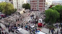 Turkey earthquake- drone shows buildings reduced to rubble in İzmir