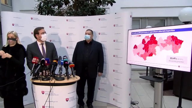 Brifing ministra zdravotnictva SR Mareka Krajciho
