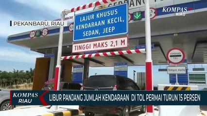 Libur Panjang Jumlah Kendaraan  Di Tol Permai Turun 15 Persen