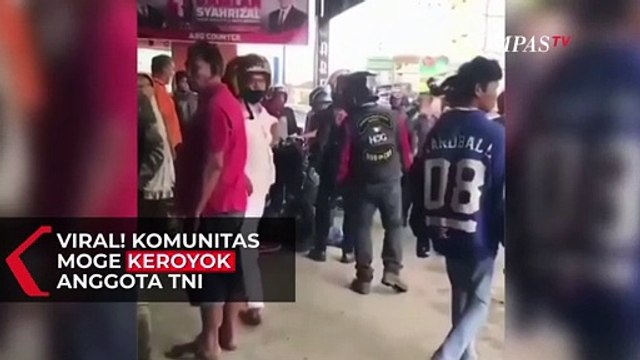Viral! Komunitas Moge Harley Davidson Keroyok Anggota TNI Bukittinggi