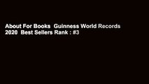 About For Books  Guinness World Records 2020  Best Sellers Rank : #3