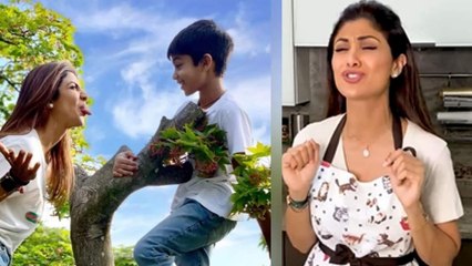 Shilpa Shetty ने  बेटे की फरमाइश पर जो बनाया, उसका video fans को भी दिखाया|FilmiBeat