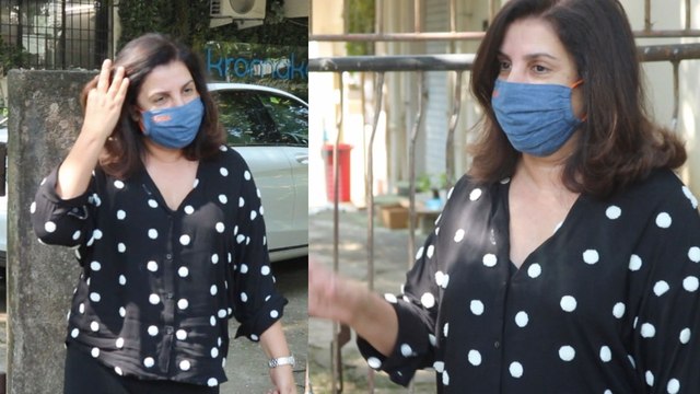 Farah Khan Snapped post saloon session at Kromakay Saloon Juhu|FilmiBeat