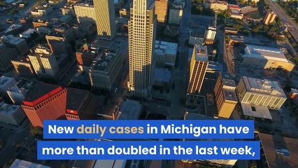 US coronavirus cases surge in midwest as Trump heads there in campaign