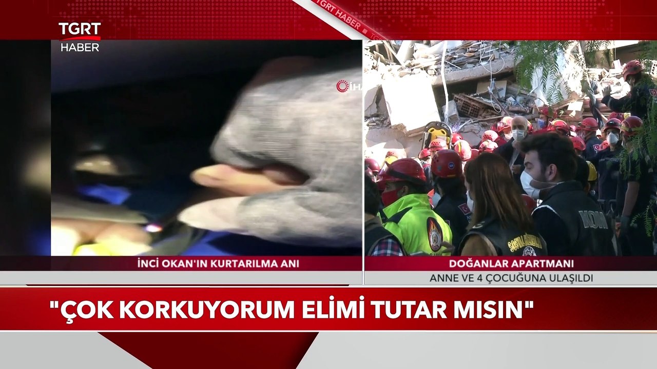 İnci Okan'ın Kurtarılma Anı: Çok Korkuyorum Elimi Tutar Mısın