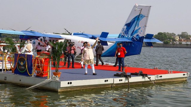 Gujarat: PM Modi inaugurates seaplane service