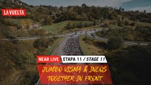 Jumbo-Visma & Ineos Grenadiers together in front / Jumbo-Visma et Ineos Grenadiers en tête du peloton - Étape 11 / Stage 11 | La Vuelta 20