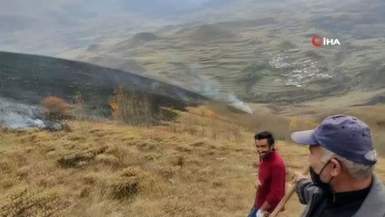 Çoban ateşinden çıkan örtü yangını kontrol altına alındı