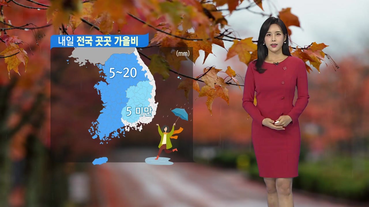 [날씨] 내일 전국 가을비...비 그친 뒤 급격히 추워져 / YTN