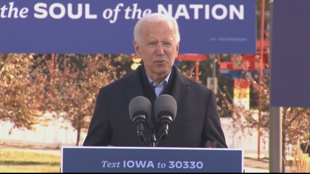 US election: Trump and Biden appeal to blue-collar voters