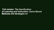Full version  The Gamification of Learning and Instruction: Game-Based Methods and Strategies for