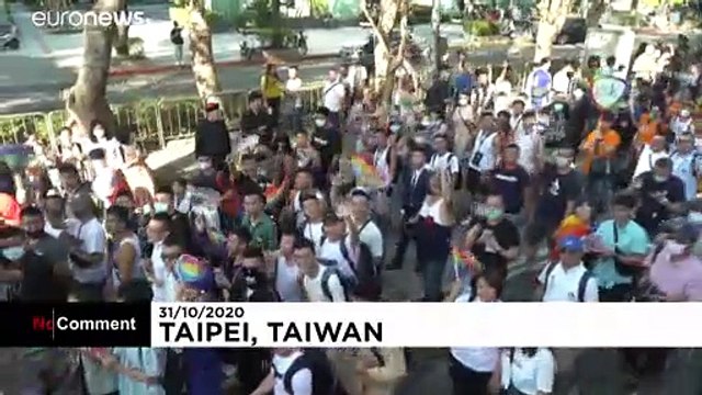 Crowds celebrate Pride in virus-free Taiwan