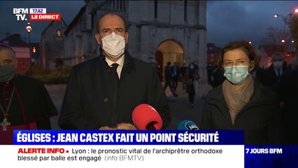 "Notre détermination ne faiblira pas": Jean Castex réagit à l'attaque sur un prêtre à Lyon