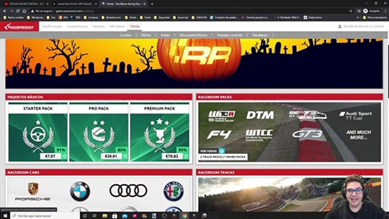 comprar VRP raceroom moneda del juego