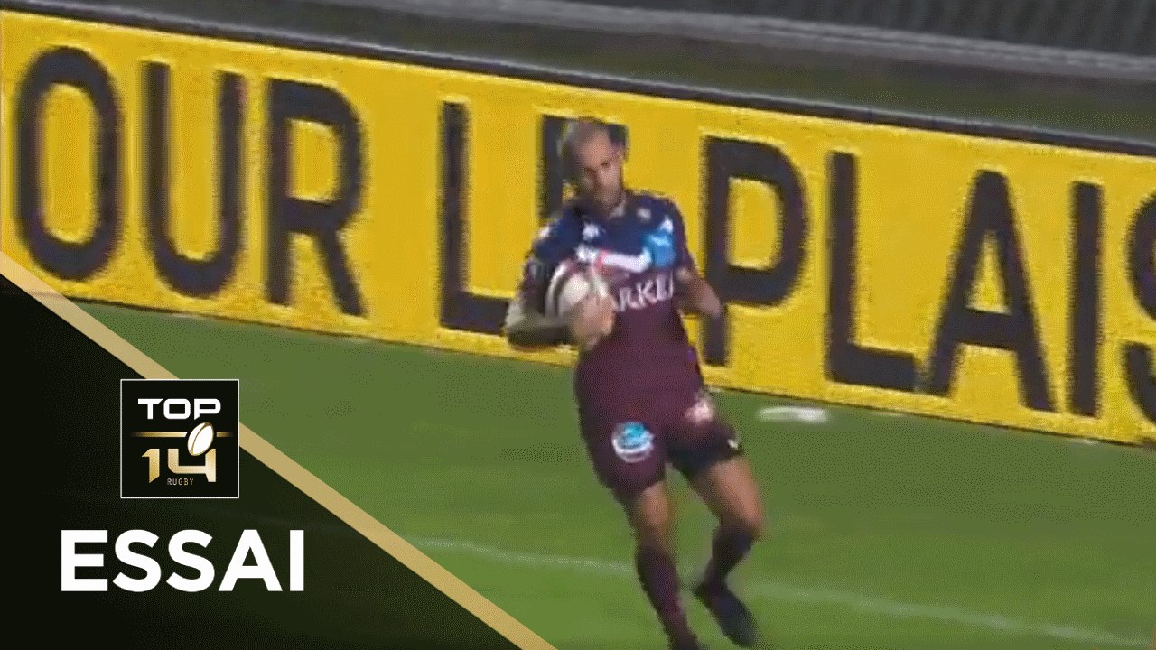 TOP 14 - Essai de Maxime LUCU (UBB) - Bordeaux-Bègles - Agen - J7 - Saison 2020/2021