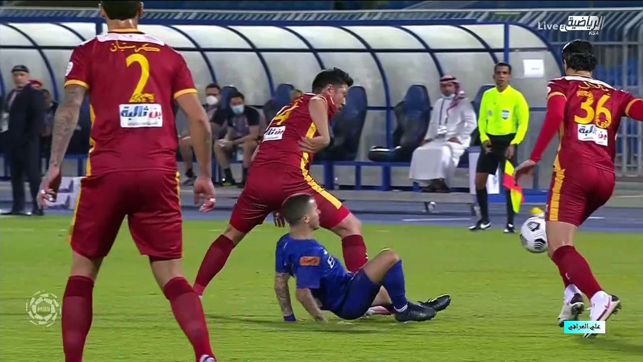 الشوط الاول مباراة الهلال 1-0 وضمك في الاسبوع 3 من الدوري السعودي 31-10-202