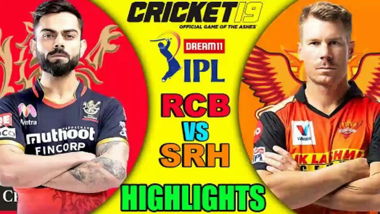 Royal Challengers Bangalore vs Sunrisers Hyderabad || RCB vs SRH || IPL 2020 highlight