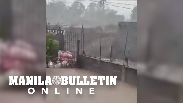 A dike in Camalig, Albay has been destroyed due to #RollyPH