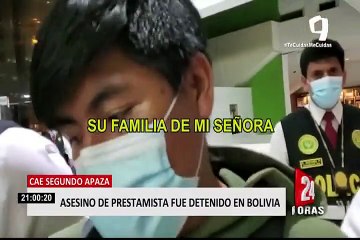Conozca la confesión del presunto feminicida Segundo Apaza