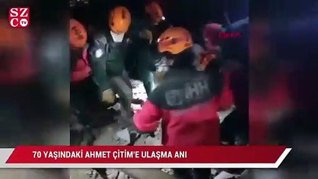 70 yaşındaki adam, depremden 33 saat sonra enkazdan sağ çıkarıldı