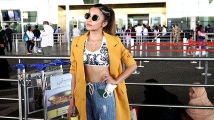 Tina Dutta Spotted at Airport ; Watch Video |FilmiBeat