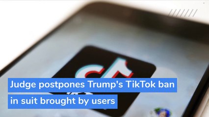 Judge postpones Trump's TikTok ban in suit brought by users , and other top stories in technology from November 01, 2020.