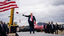 Trump Mocks Laura Ingraham’s Face Mask During Rally