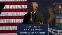 Obama Rips Into Trump During Drive-In Biden Rally
