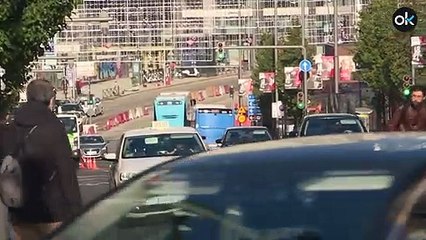 Así se encuentra la Gran Vía de Madrid tras los disturbios de la pasada noche