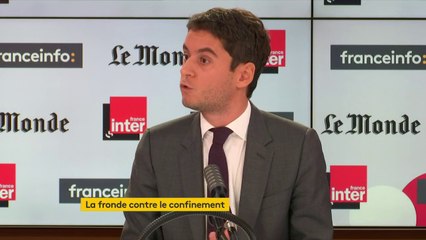 Gabriel Attal : "Le fond de solidarité du premier confinement, c'était 1.500 euros, on est passé à 10.000, et d'autres mesures ont été prises : exonérations de charges, gestes sur les loyers..."