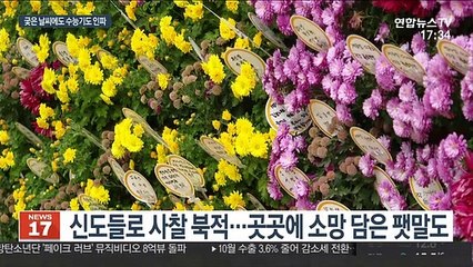 다가오는 수능에 사찰 기도인파로 북적…"잘 치르길"