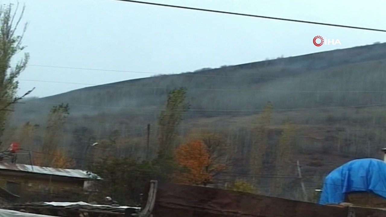 Kaleönü köyü kırsalında çıkan yangın 3 köyü tehdit etti